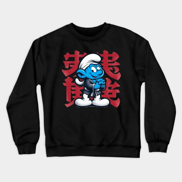 Asian Smurf Crewneck Sweatshirt by Jason's Finery